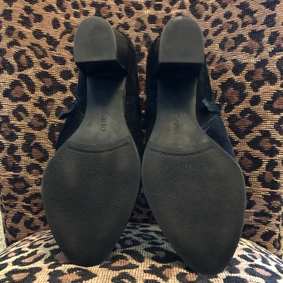 Franco Sarto L-Delancy Suede Ankle Boot - Black, Size 9 - Picture 4 of 10